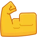 Square Emoji emoji 💪