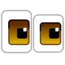 Square Emoji emoji 👀