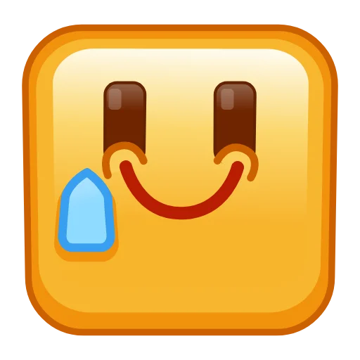Square Emoji  sticker 🥲