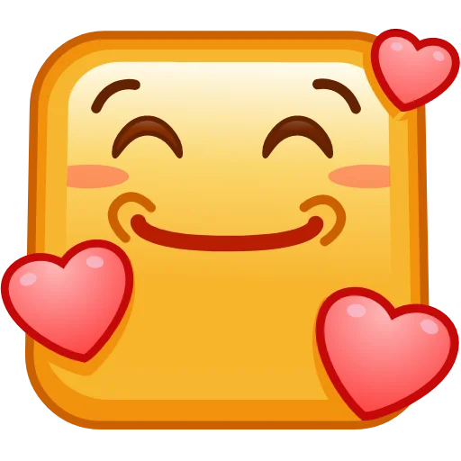 Стікер Square Emoji 🥰