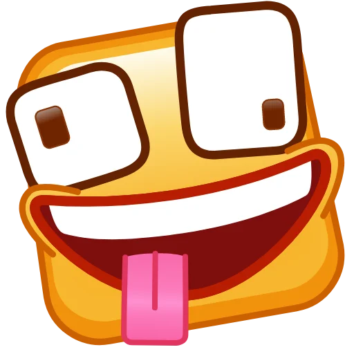 Стікер Square Emoji 😜