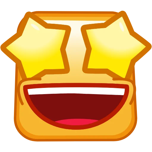Стікер Square Emoji 🤩