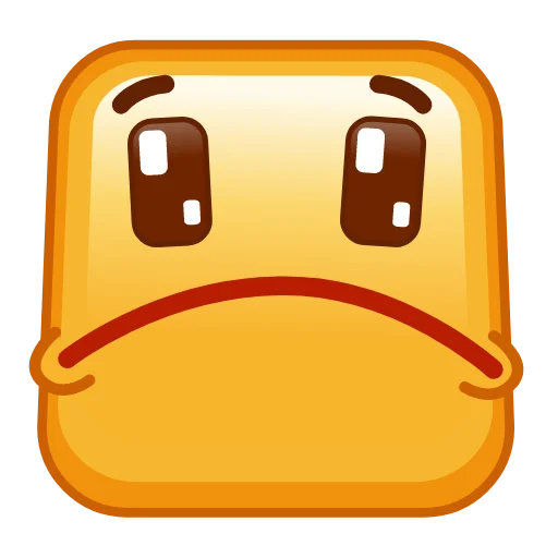 Square Emoji stiker ☹️