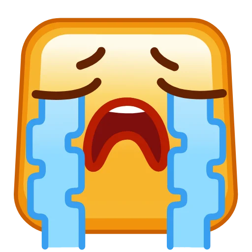 Стікер Square Emoji 😭