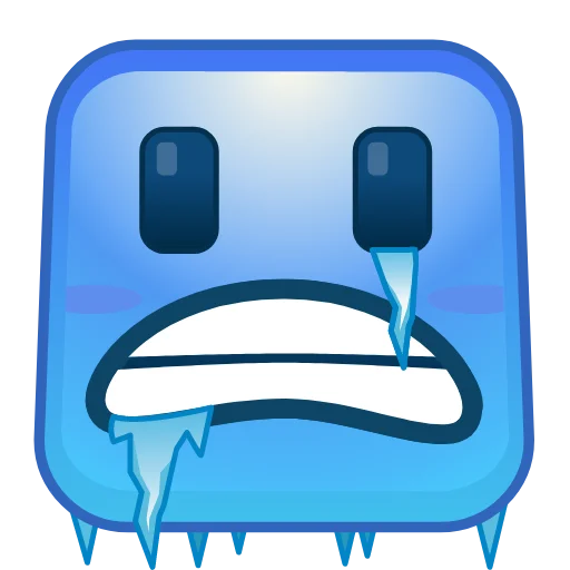 Стікер Square Emoji 🥶
