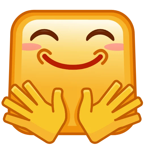 Square Emoji emoji 🤗