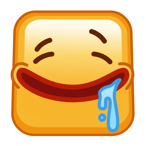 Square Emoji  sticker 🤤