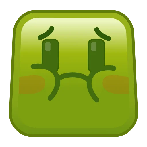 Square Emoji stiker 🤢