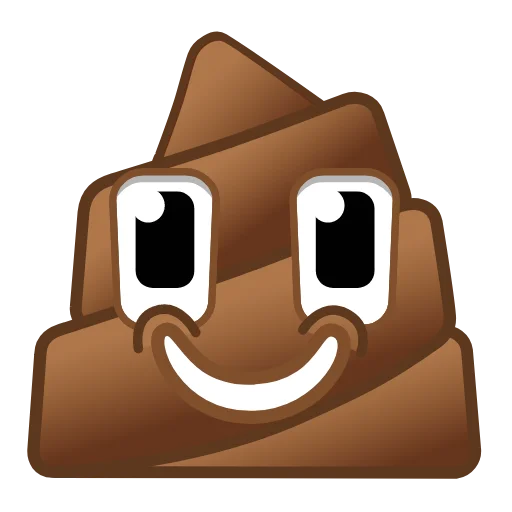 Square Emoji stiker 💩