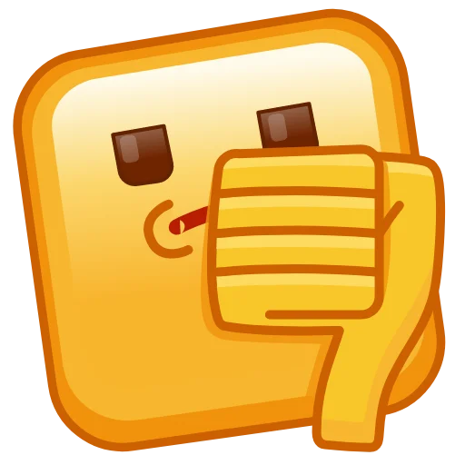Square Emoji emoji 👎