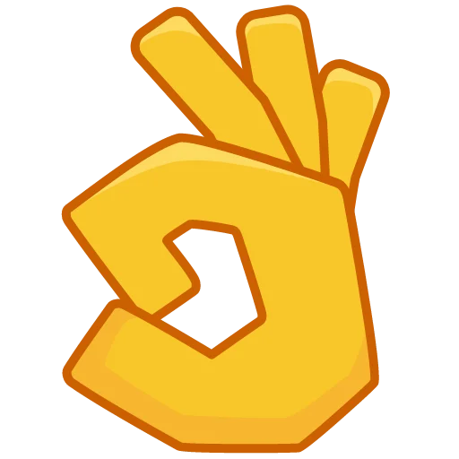 Стикер Telegram «Square Emoji » 👌