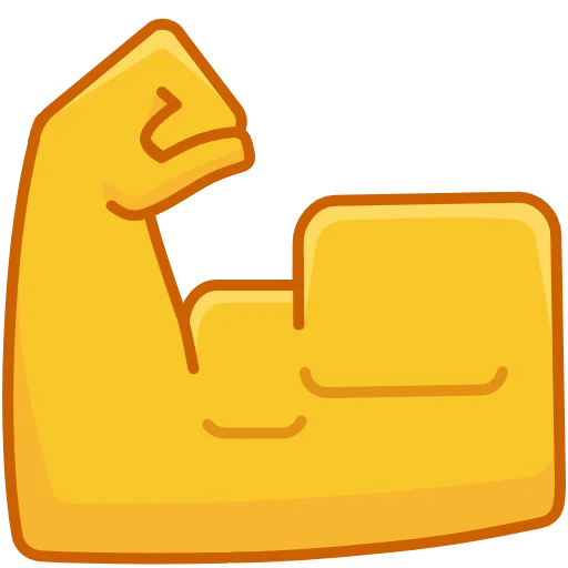 Square Emoji  sticker 💪