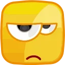 Square Emotions emoji 🤨