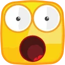 Square Emotions emoji 😱