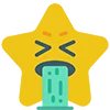 Star Emoji emoji 🤮