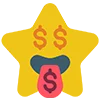 Star Emoji emoji 🤑