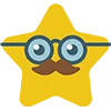 Star Emoji  emoji 🤓