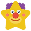 Star Emoji emoji 🤡