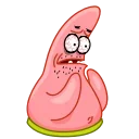 Patrick emoji 😰
