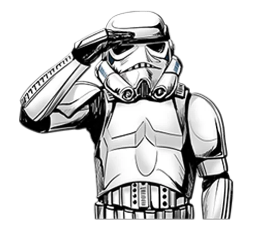 Telegram stiker «Star Wars Imperial» 🤚