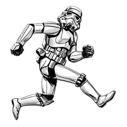 Telegram Sticker «Star Wars Галактическая Империя» 🏃‍♂️