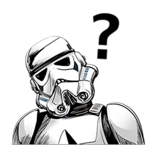 Стикер Telegram «Star Wars Галактическая Империя» 🤔