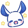 Емодзі телеграм Star Bunny | Звездный кролик