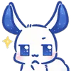 Эмодзи Star Bunny | Звездный кролик 😏