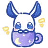 Star Bunny | Звездный кролик emoji ☕️