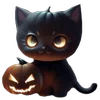 Эмодзи Telegram «Halloween 2» 🐈‍⬛