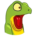 Stevie the Lizard emoji 😨