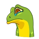 Stevie the Lizard emoji 😢