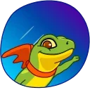 Stevie the Lizard emoji ✈️