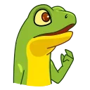 Stevie the Lizard emoji 🤔