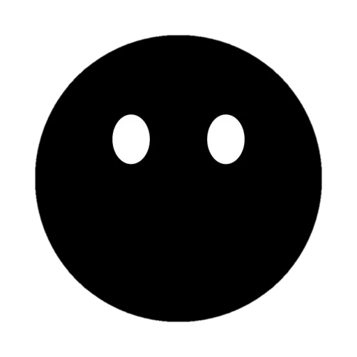 Эмодзи Black emojis 😶