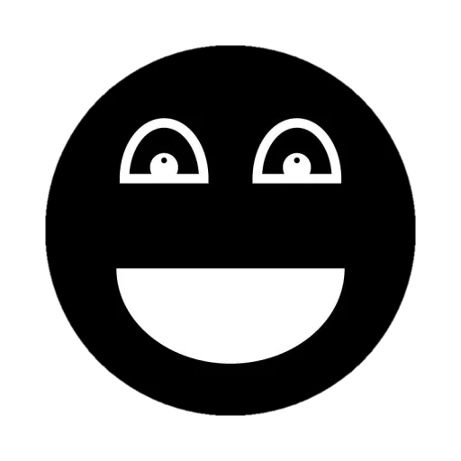 Telegram Sticker «Black emojis» 😄