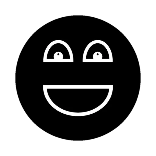 Стикер Telegram «Black emojis» 😀