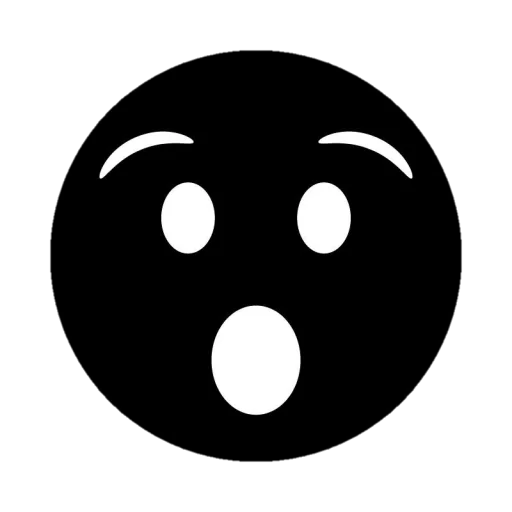 Telegram Sticker «Black emojis» 😲