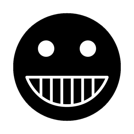 Telegram Sticker «Black emojis» 😬