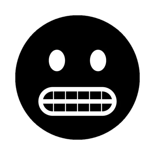 Telegram Sticker «Black emojis» 🥶