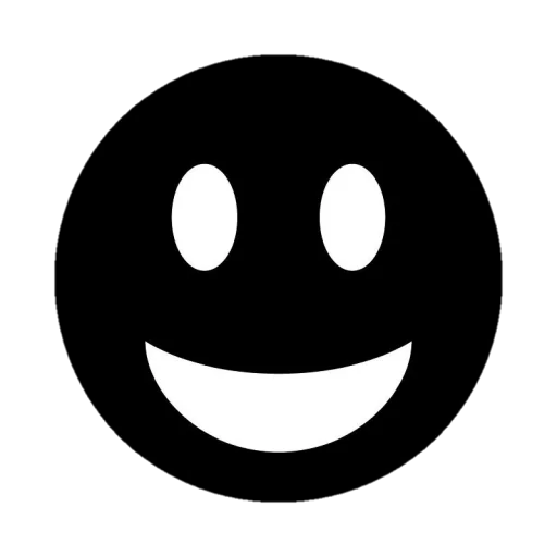 Стикер Telegram «Black emojis» 😊