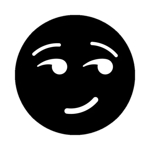 Telegram Sticker «Black emojis» 😏