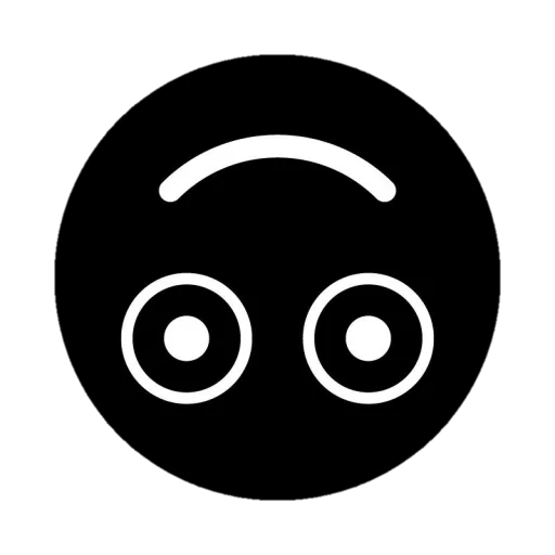 Стикер Telegram «Black emojis» 🙃