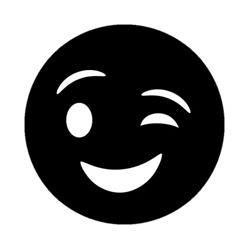 Стикер Telegram «Black emojis» 😉