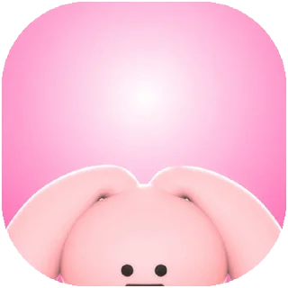 Pink & Ven 3D stiker 🐰