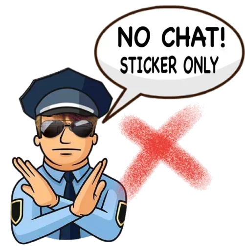 Telegram Sticker «Stickers Chat» 😚