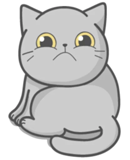 Стикер Telegram «Stickers with Cat» ?