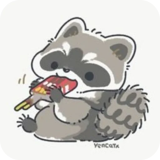 Стікер Telegram «raccoons» 🐦