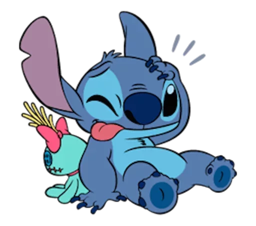 Stitch by Disney emoji 😑