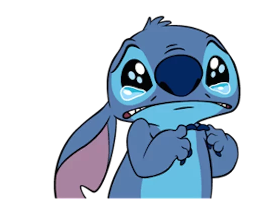 Stitch by Disney emoji 😓